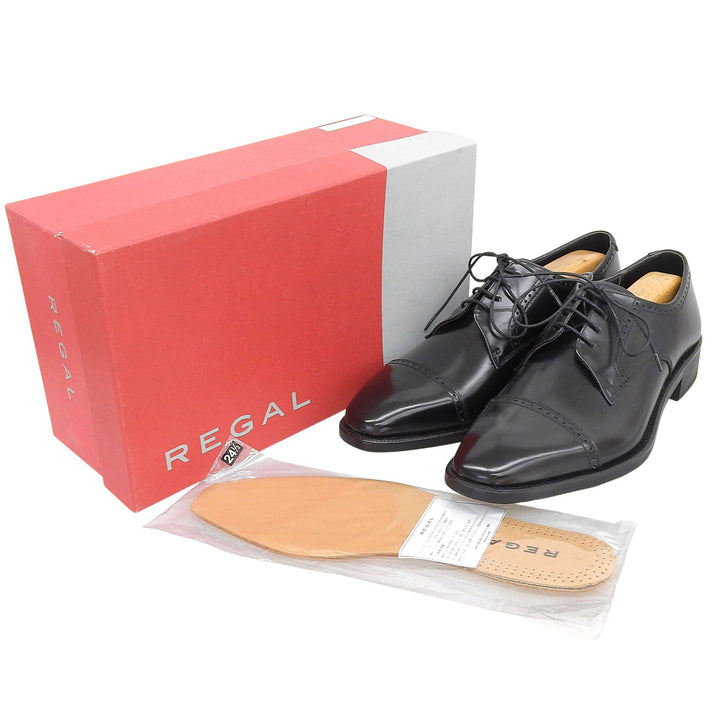 Pristine REGAL Leather shoes black Artificial leather mens 24.5