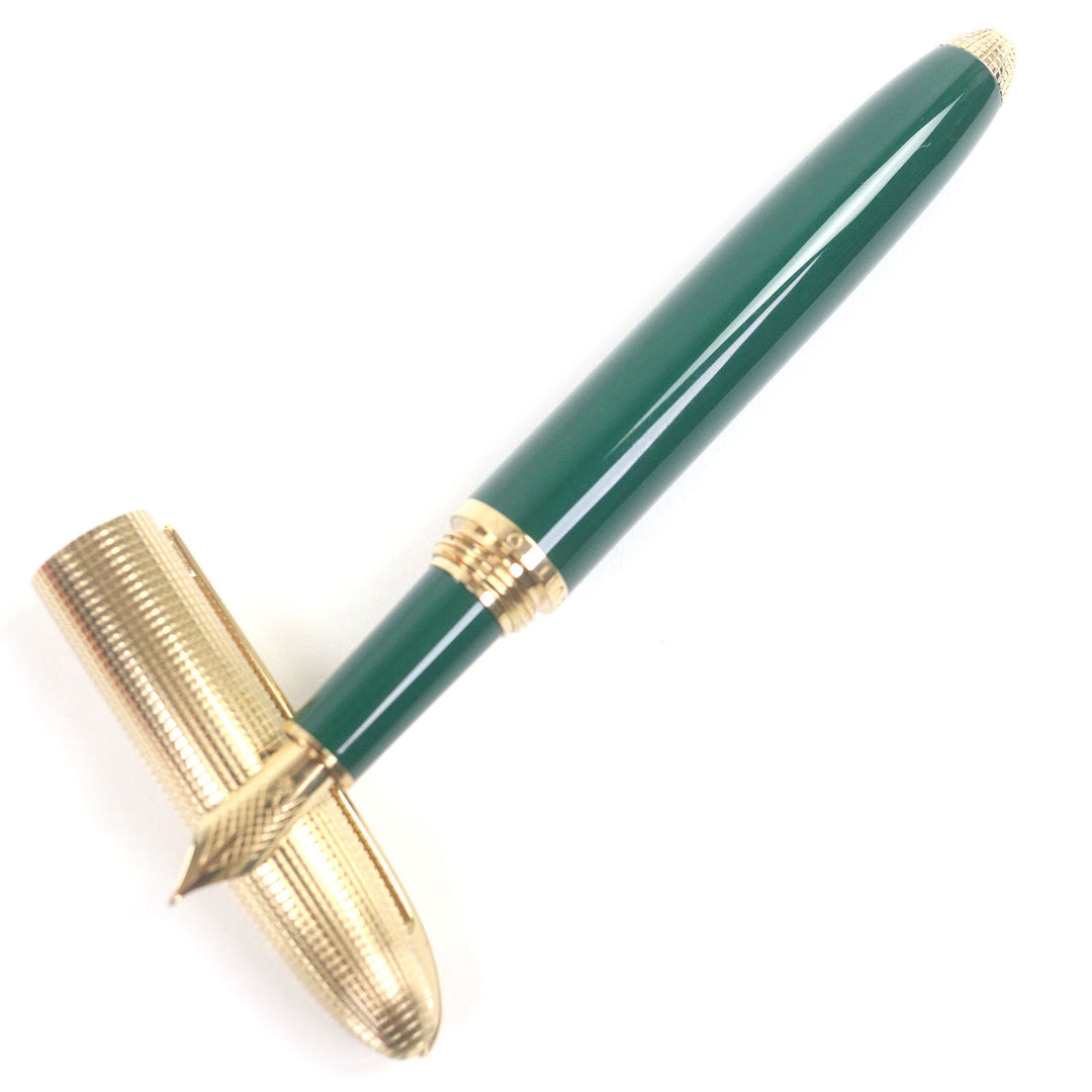 ルイ・ヴィトン 万年筆 ドック型 ラッカー キャップタイプ グリーンゴールド 750 メンズ 美品