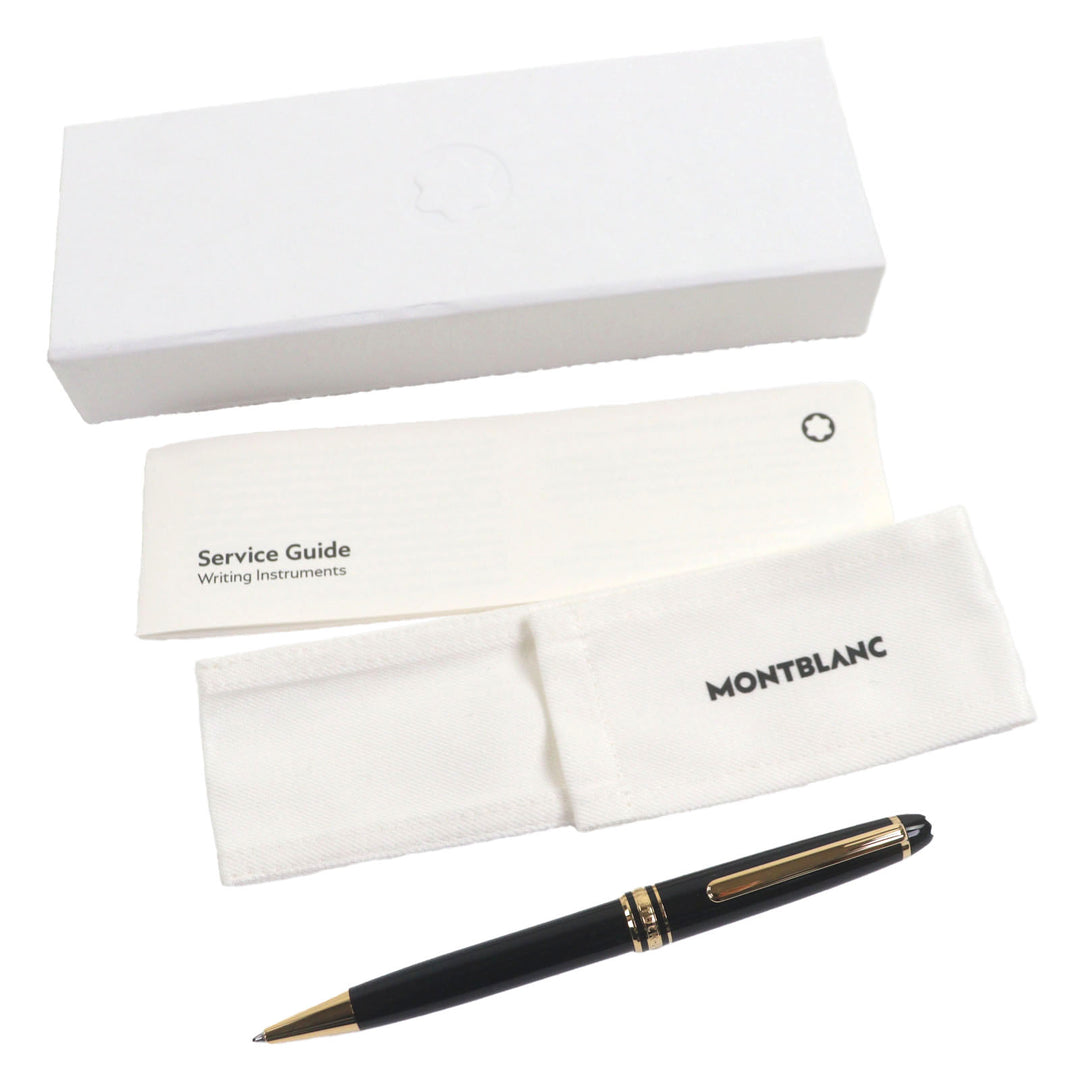 Excellent MONTBLANC Ballpoint pen Meisterstück Classic Black gold mens