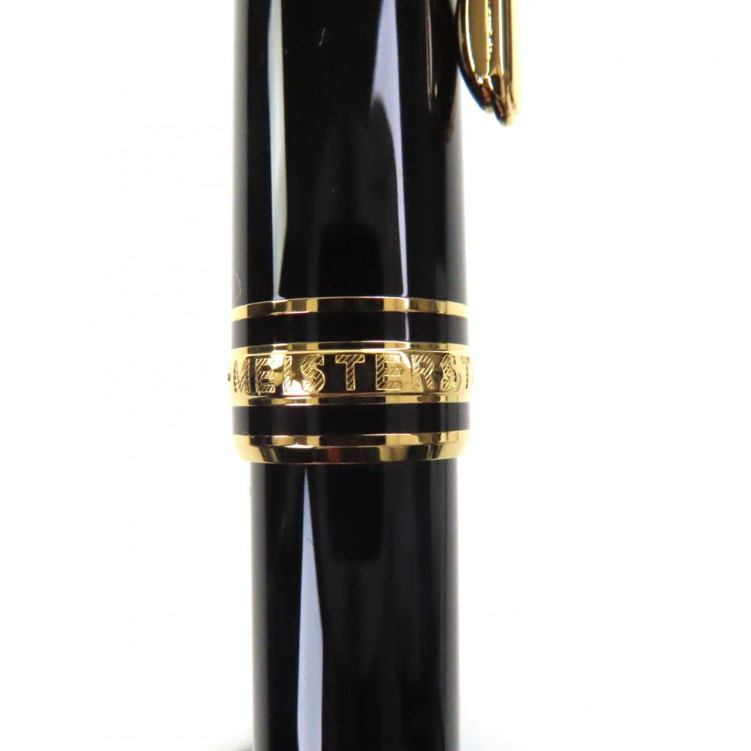 Excellent MONTBLANC Ballpoint pen Meisterstück Classic Black gold mens