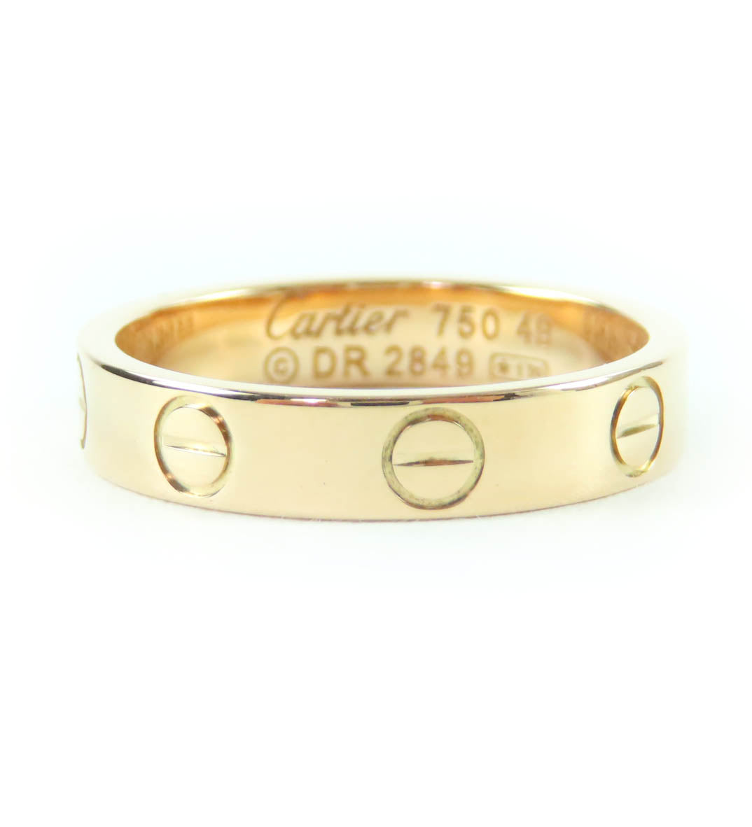Excellent Cartier Ring LOVE Ring Small Pink gold 18K Women DR2849