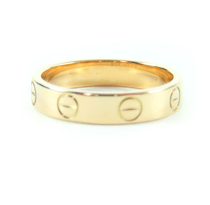 Excellent Cartier Ring LOVE Ring Small Pink gold 18K Women DR2849