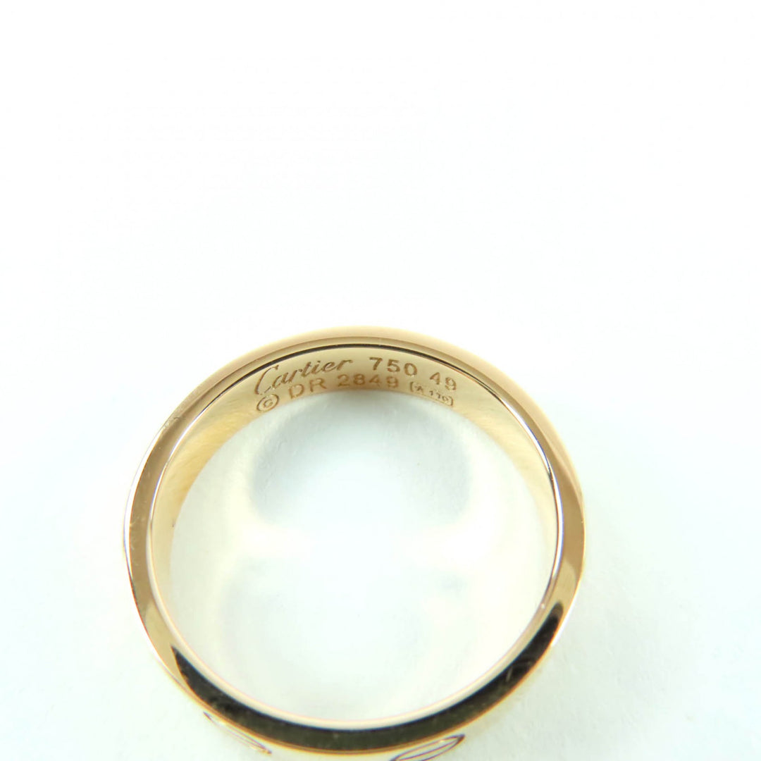 Excellent Cartier Ring LOVE Ring Small Pink gold 18K Women DR2849