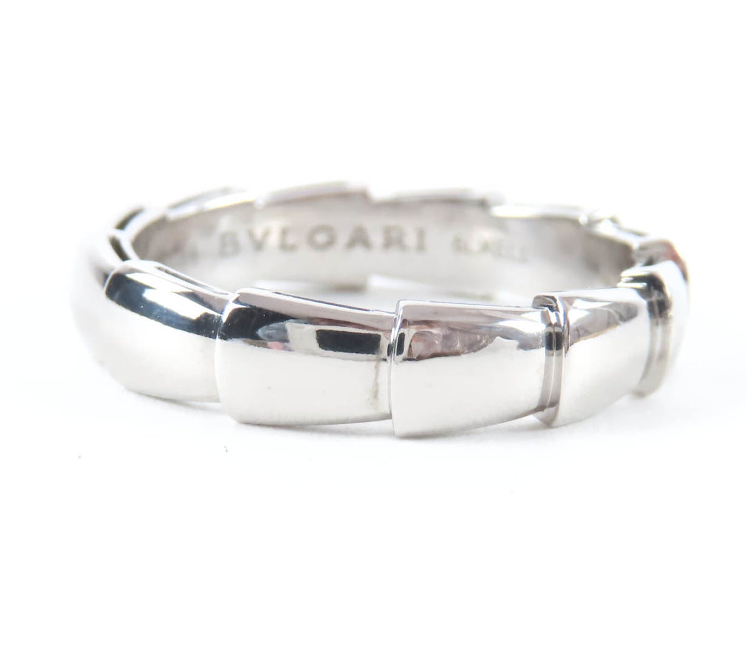 Excellent BVLGARI Ring Viper Ring Rare size Silver 18K mens