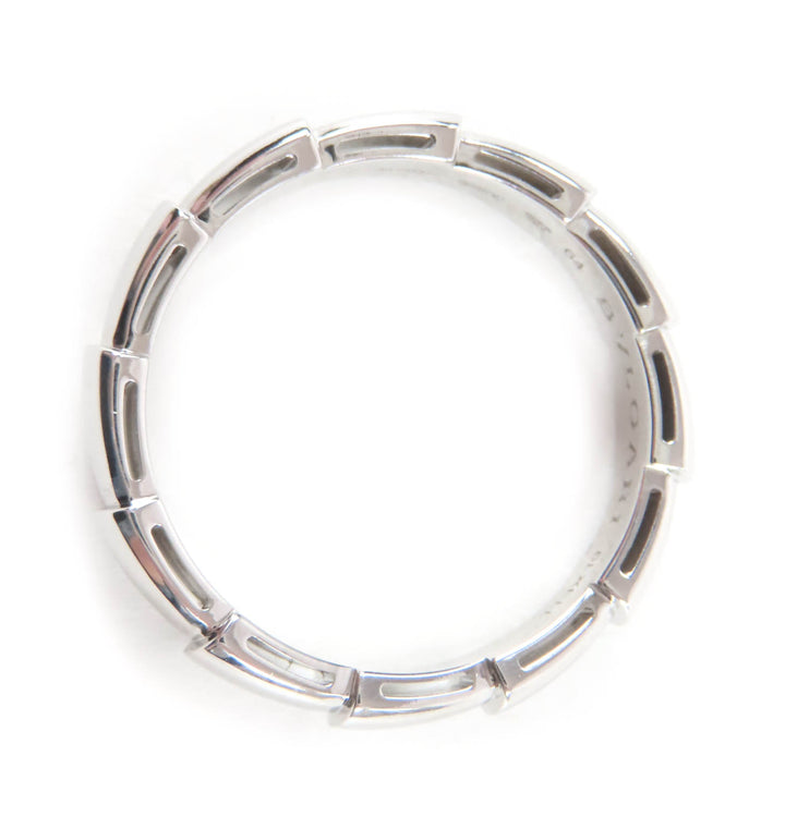 Excellent BVLGARI Ring Viper Ring Rare size Silver 18K mens