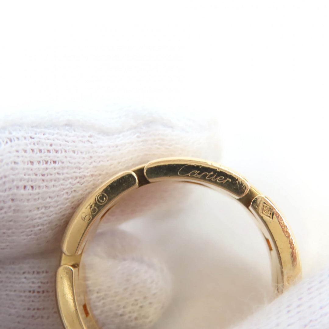 Excellent Cartier Maillon PANTHERE Triple Ring Yellow Gold 18K mens B4230600