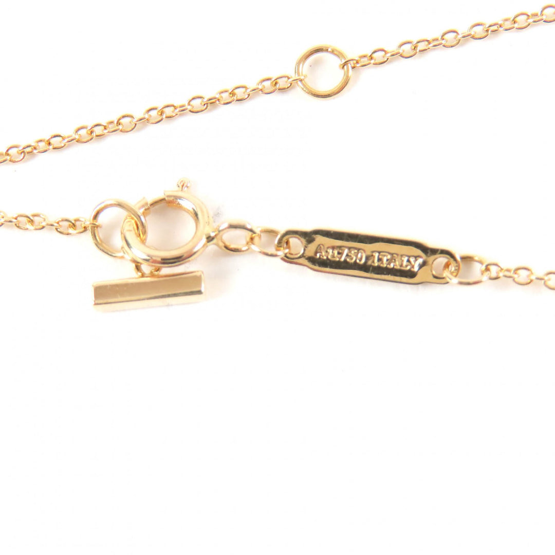 Excellent TIFFANY&Co. Necklace Smile Pendant Yellow Gold 18K Women