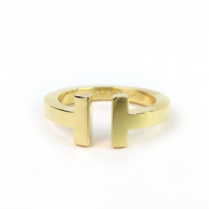Excellent TIFFANY&Co. Ring Square ring Yellow Gold AU750 Women