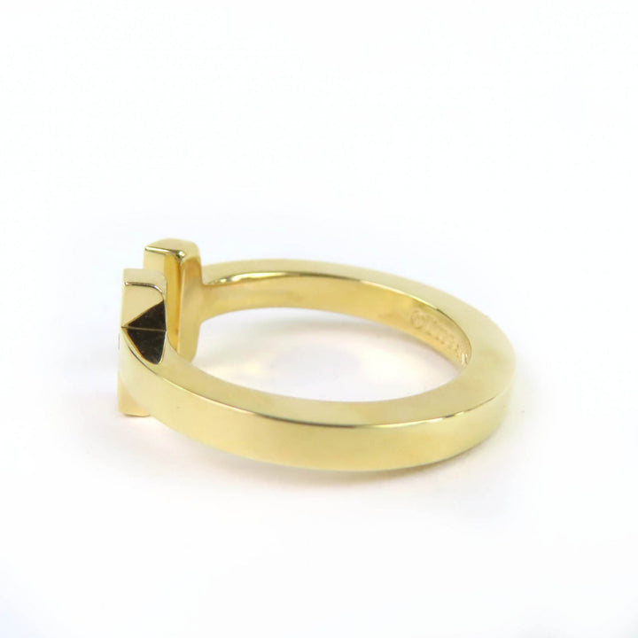 Excellent TIFFANY&Co. Ring Square ring Yellow Gold AU750 Women