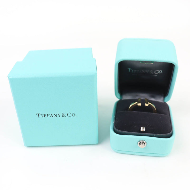 Excellent TIFFANY&Co. Ring Square ring Yellow Gold AU750 Women