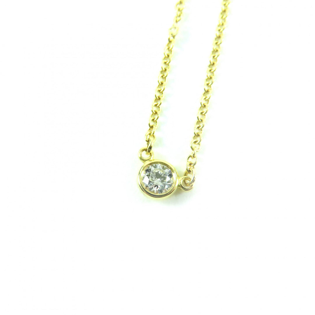 Great TIFFANY&Co. Necklace By the yard Current product 1P diamond gold 18K