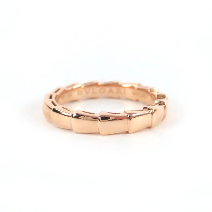 Excellent BVLGARI Ring Serpenti Viper Ring MVCRLY Pink gold 18K mens