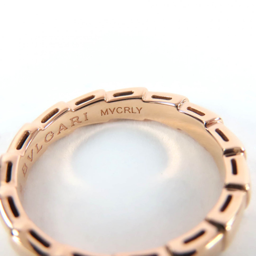 Excellent BVLGARI Ring Serpenti Viper Ring MVCRLY Pink gold 18K mens