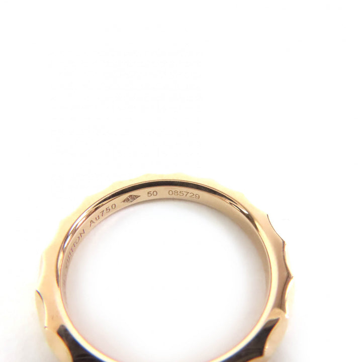 Excellent LOUIS VUITTON Ring Alliance Monogram Infini Ring K18 750(PG) 50 085729