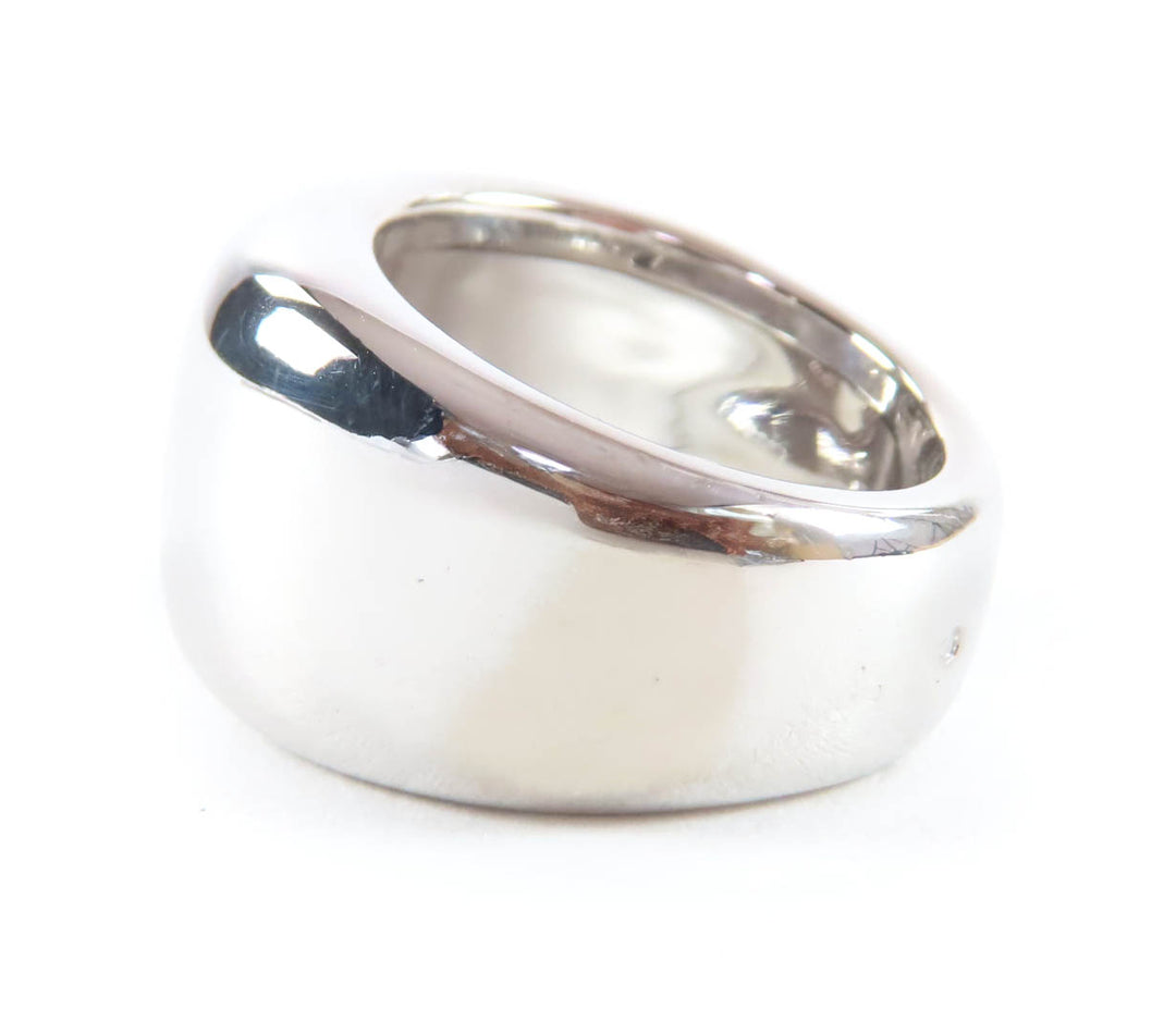 Excellent Cartier Ring 750 (WG) Nouvelle Vague Ring Silver 18K Women 48 F77806