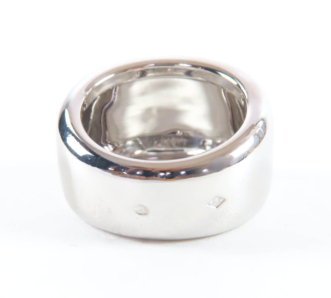 Excellent Cartier Ring 750 (WG) Nouvelle Vague Ring Silver 18K Women 48 F77806