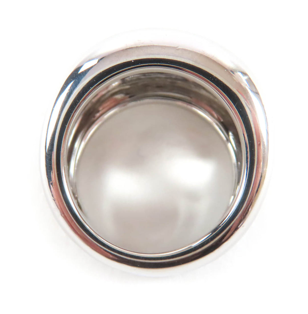 Excellent Cartier Ring 750 (WG) Nouvelle Vague Ring Silver 18K Women 48 F77806