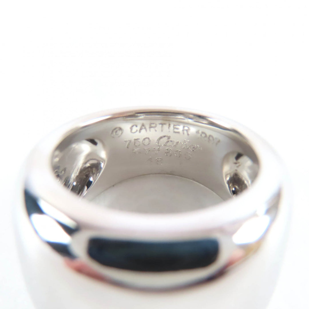 Excellent Cartier Ring 750 (WG) Nouvelle Vague Ring Silver 18K Women 48 F77806