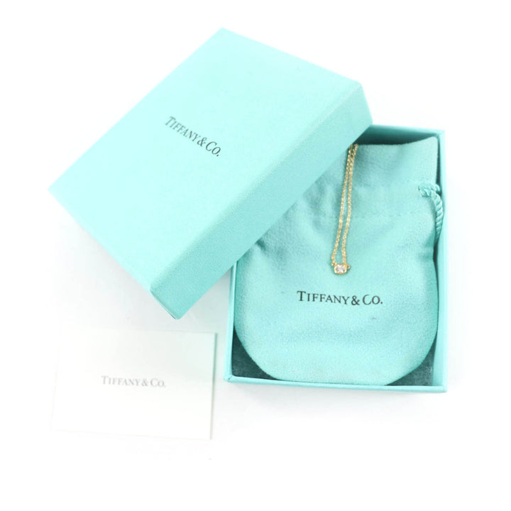 Great TIFFANY&Co. Necklace By the yard Current product 0.08ct 1P diamond AU750