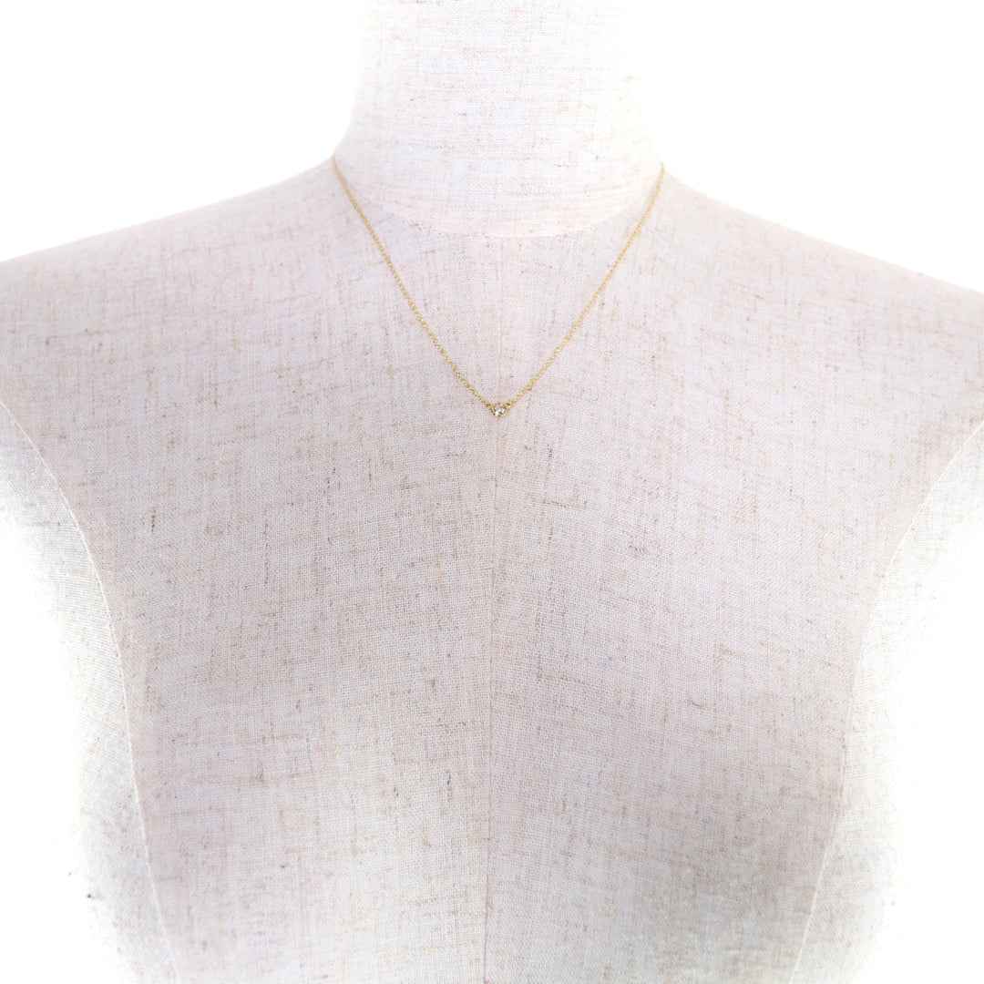 Great TIFFANY&Co. Necklace By the yard Current product 0.08ct 1P diamond AU750
