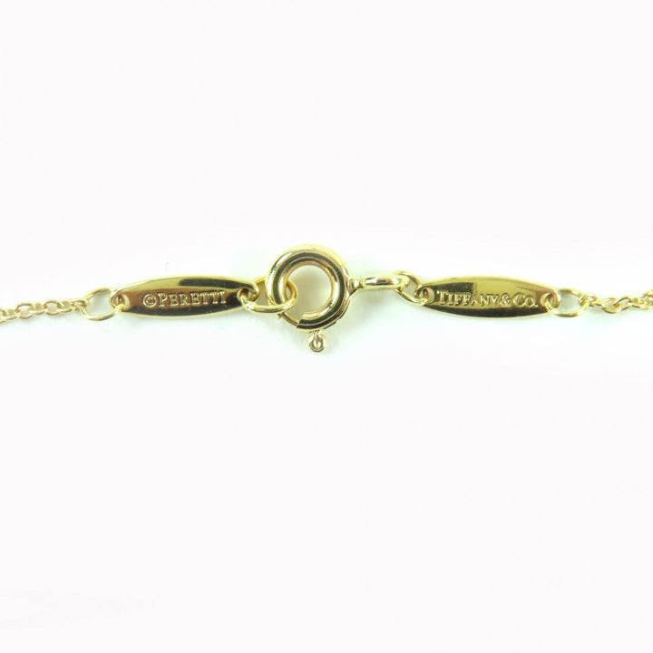Great TIFFANY&Co. Necklace By the yard Current product 0.08ct 1P diamond AU750