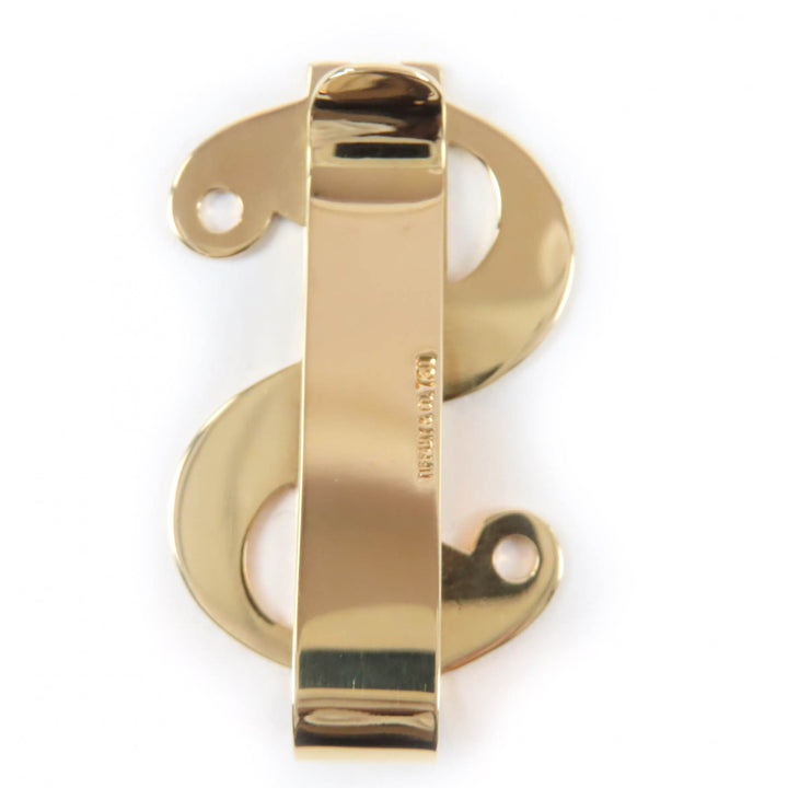 Excellent TIFFANY&Co. Money clip Dollar sign Yellow Gold 750 mens
