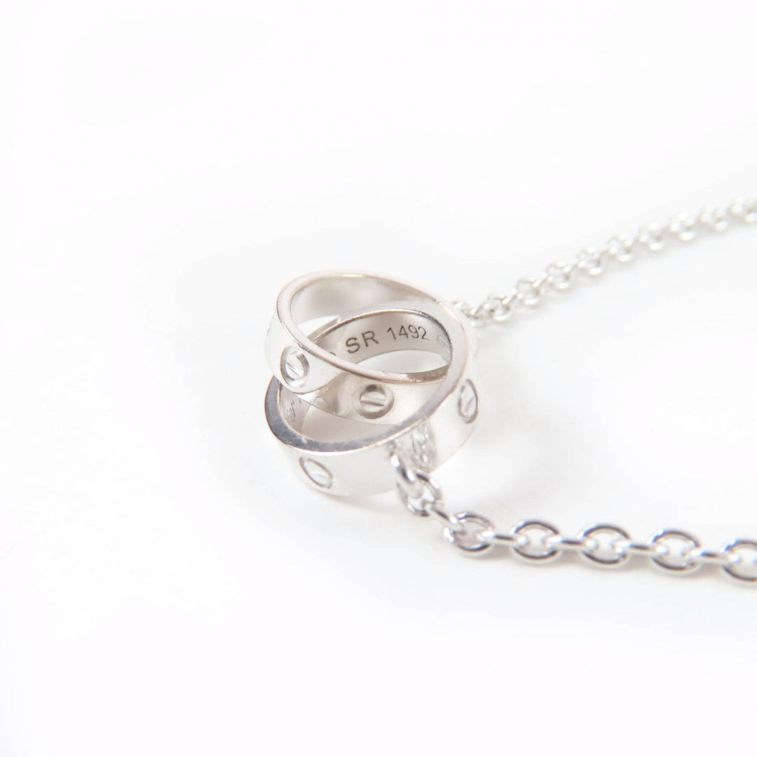 Excellent Cartier Necklace Baby Love Necklace White gold 750 Women SR1492
