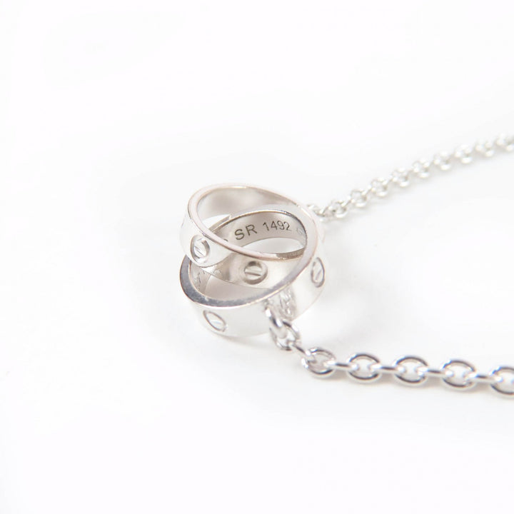 Excellent Cartier Necklace Baby Love Necklace White gold 750 Women SR1492