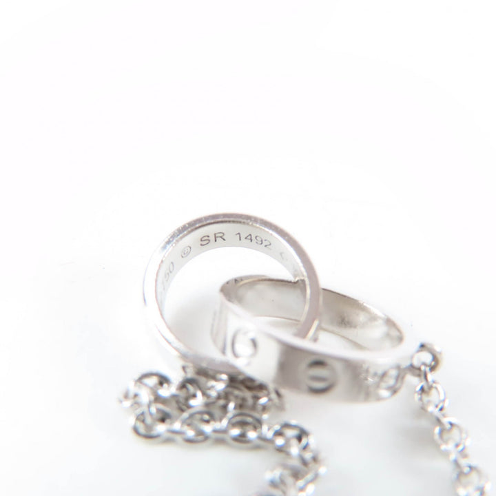 Excellent Cartier Necklace Baby Love Necklace White gold 750 Women SR1492