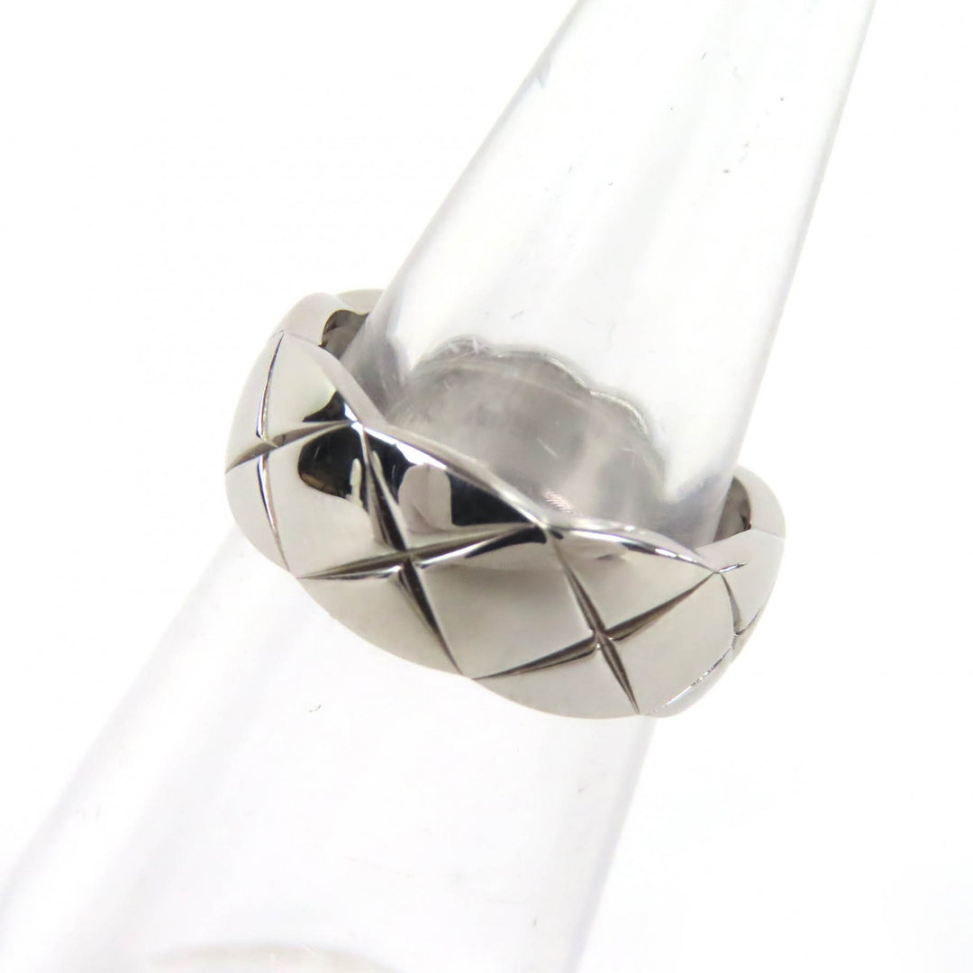 Excellent CHANEL Ring coco crush medium ring K18 750(WG) White gold 50 B17943