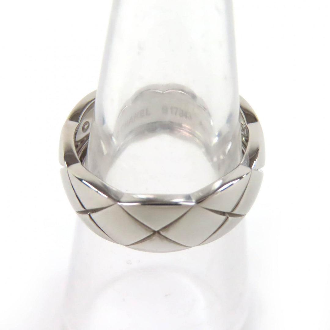 Excellent CHANEL Ring coco crush medium ring K18 750(WG) White gold 50 B17943