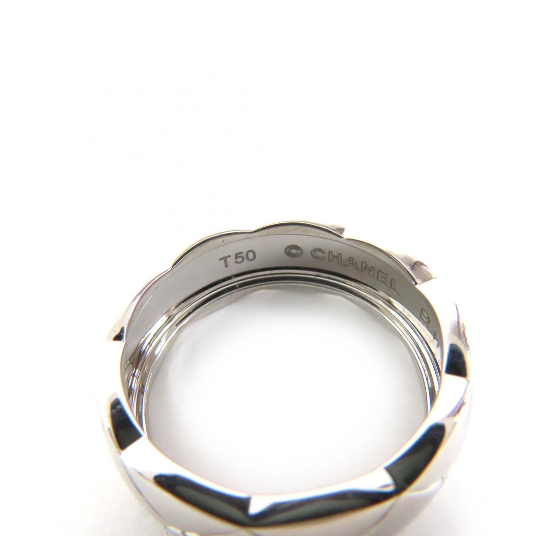 Excellent CHANEL Ring coco crush medium ring K18 750(WG) White gold 50 B17943