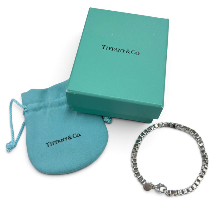 Great TIFFANY&Co. bracelet Venetian Chain Silver 925 mens