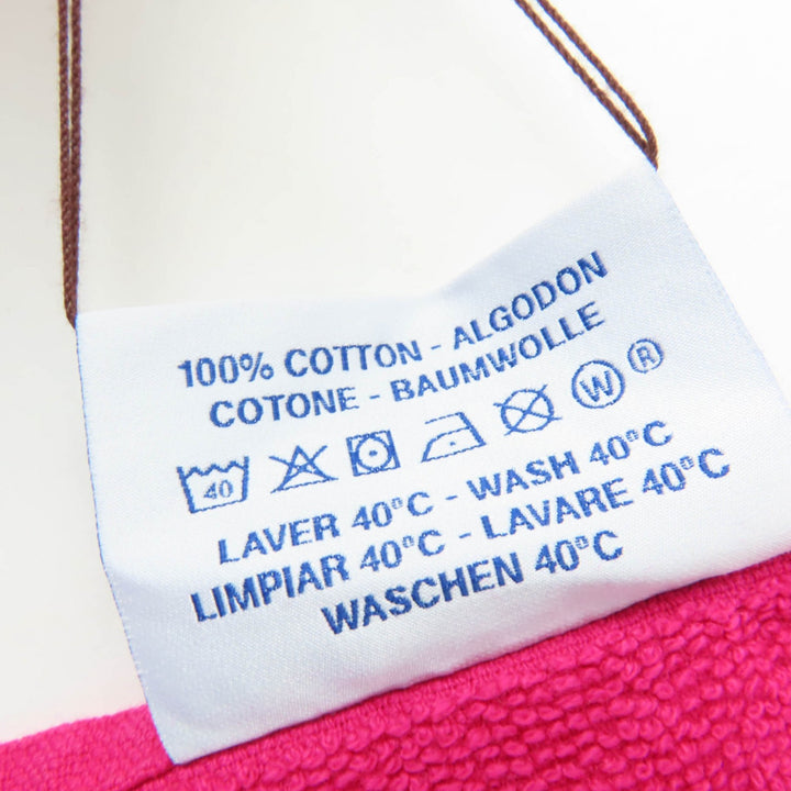 Pristine HERMES towel Beach Towel Yachting PM Large size with fringe pink cotton