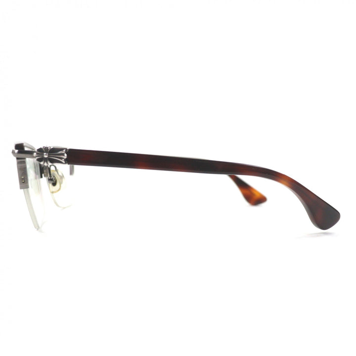 Great CHROME HEARTS Glasses SUGAR WALLS Clear Brown (Marble Pattern) plastic