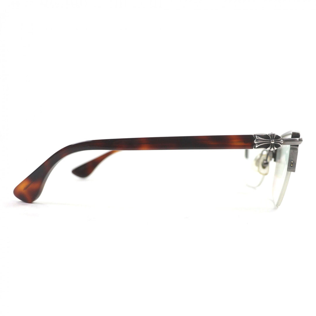 Great CHROME HEARTS Glasses SUGAR WALLS Clear Brown (Marble Pattern) plastic
