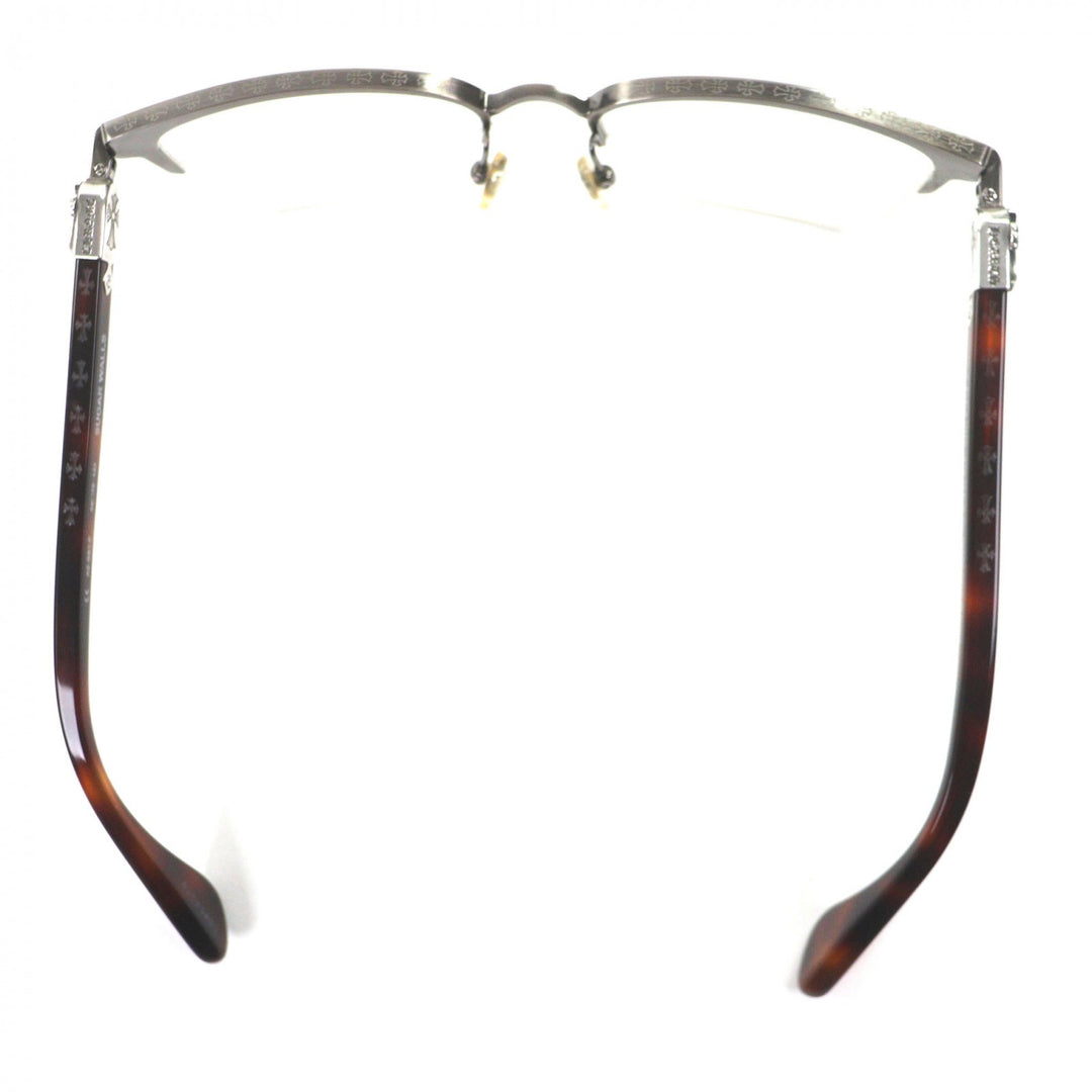 Great CHROME HEARTS Glasses SUGAR WALLS Clear Brown (Marble Pattern) plastic