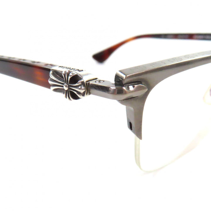 Great CHROME HEARTS Glasses SUGAR WALLS Clear Brown (Marble Pattern) plastic