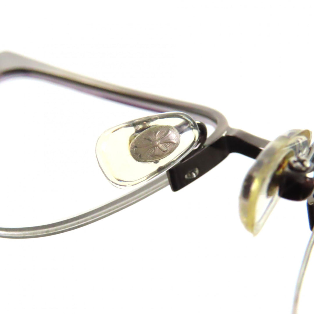 Great CHROME HEARTS Glasses SUGAR WALLS Clear Brown (Marble Pattern) plastic