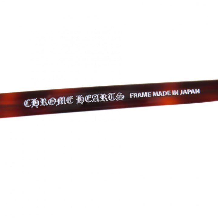 Great CHROME HEARTS Glasses SUGAR WALLS Clear Brown (Marble Pattern) plastic