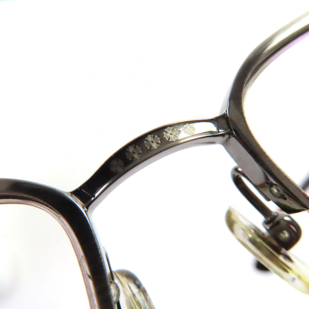 Great CHROME HEARTS Glasses SUGAR WALLS Clear Brown (Marble Pattern) plastic