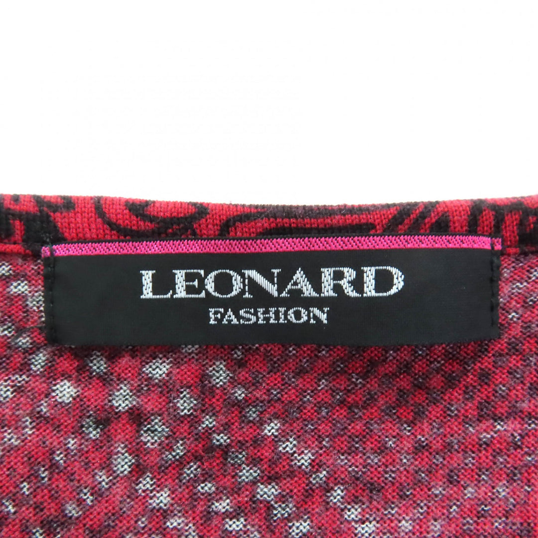 Great LEONARD FASHION cardigan Red wool Women 40