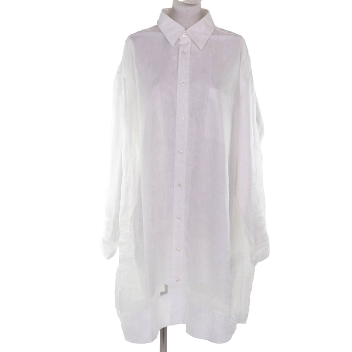 Excellent Maison Margiela Long sleeve shirt white polyester Women 40 S29CT0972