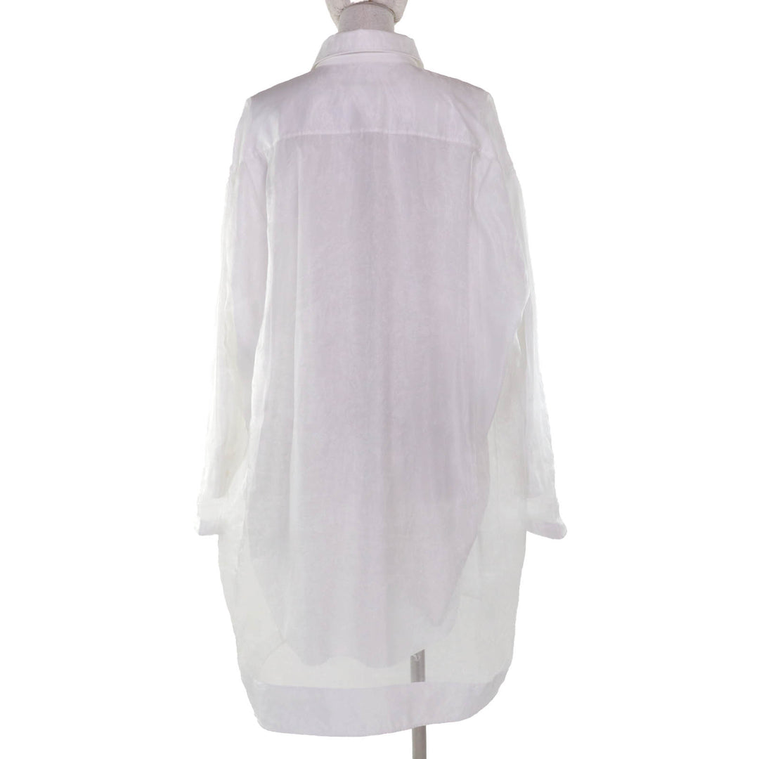 Excellent Maison Margiela Long sleeve shirt white polyester Women 40 S29CT0972