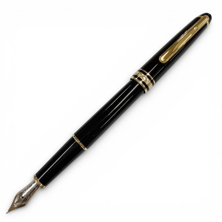 Great MONTBLANC fountain pen Meisterstück Classic white star black 14K mens