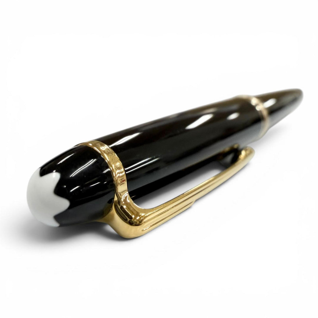 Great MONTBLANC fountain pen Meisterstück Classic white star black 14K mens