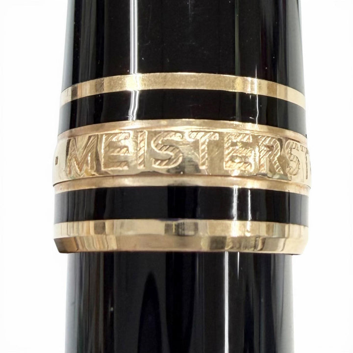 Great MONTBLANC fountain pen Meisterstück Classic white star black 14K mens