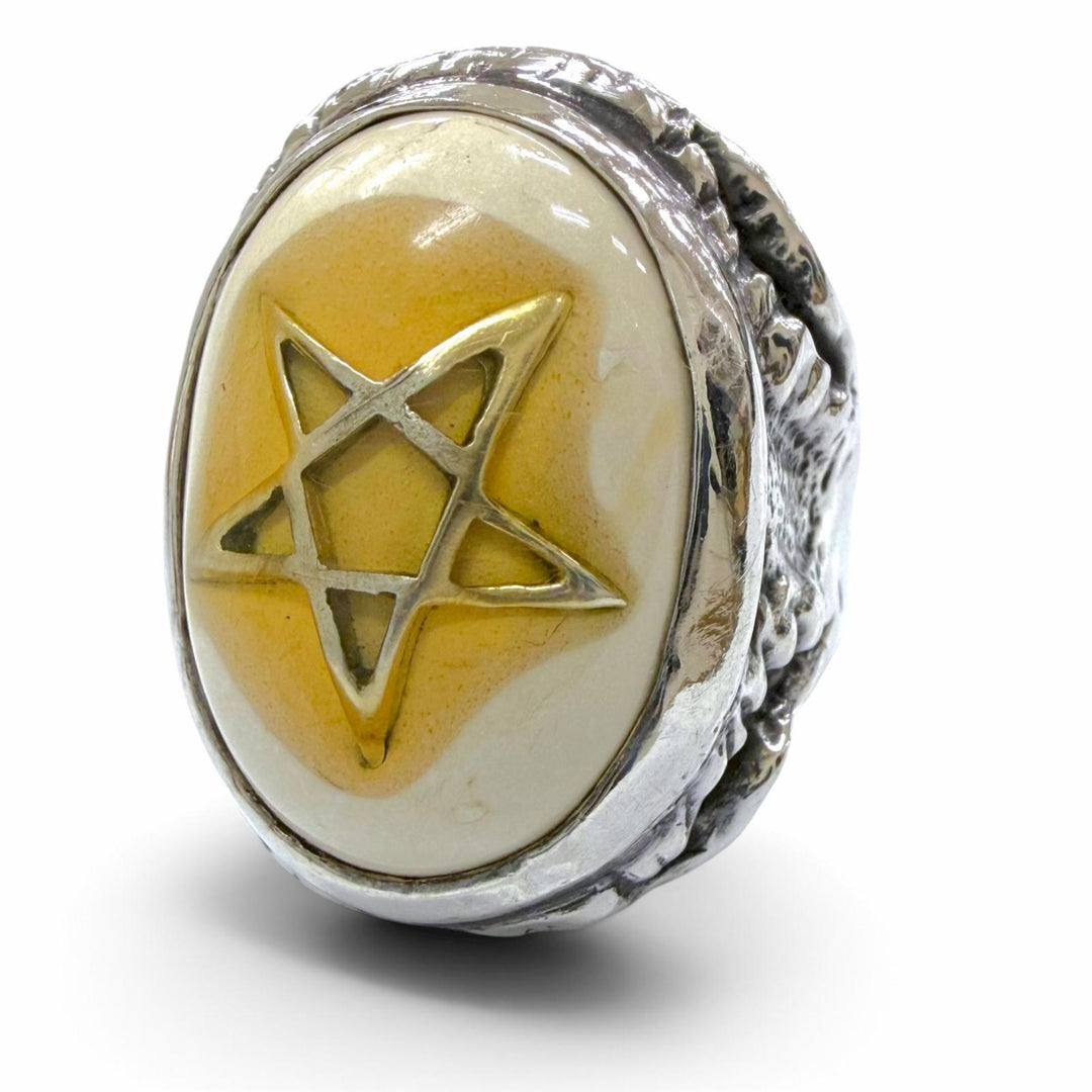 Very Good ALEX STREETER Ring ring Angel heart Silver 925 mens