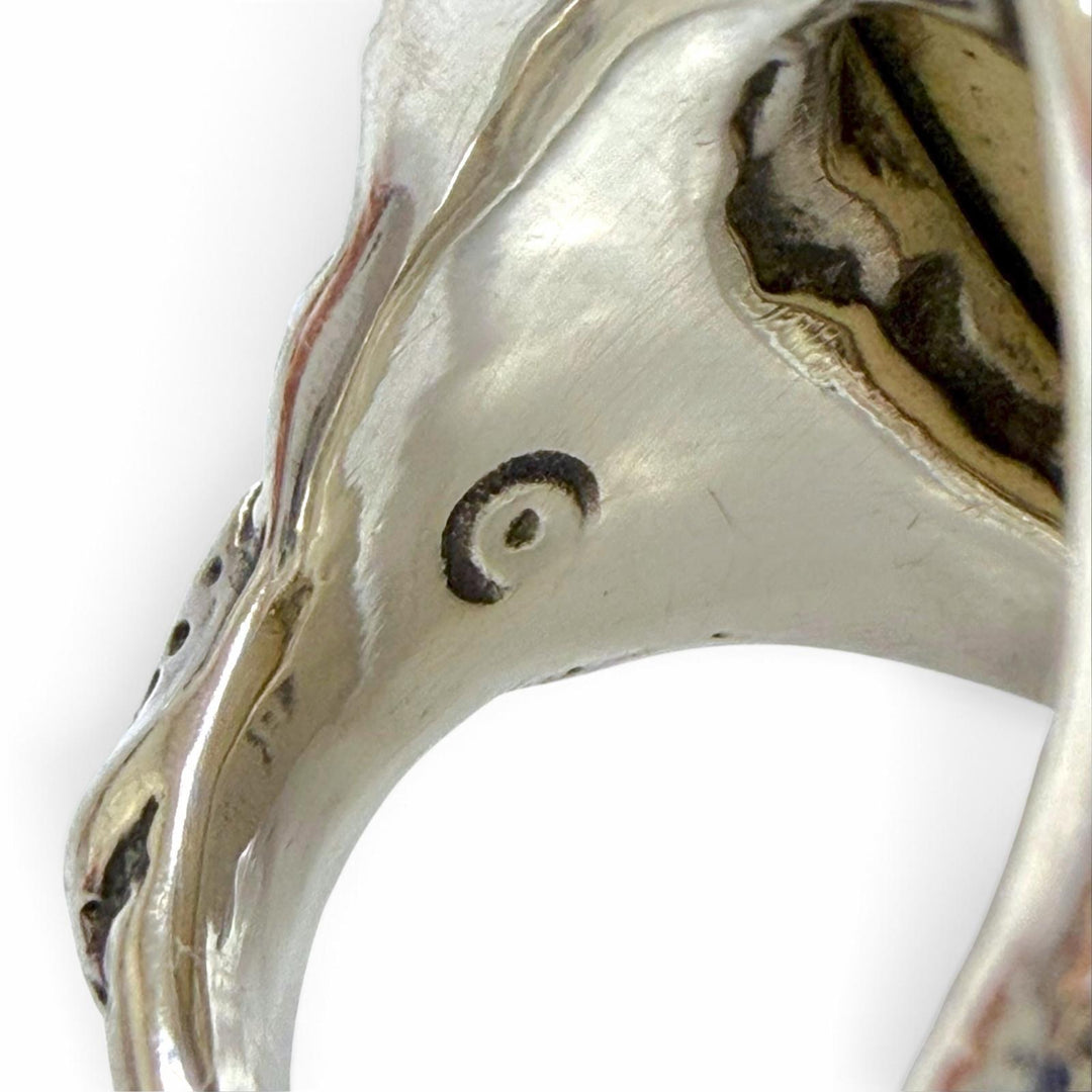 Very Good ALEX STREETER Ring ring Angel heart Silver 925 mens