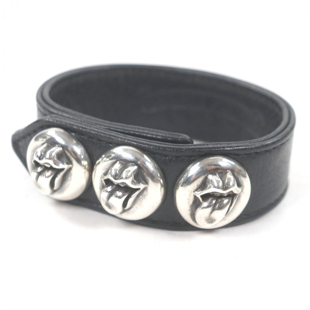 Great CHROME HEARTS bracelet 3BTN 2SNP Lip and Tongue